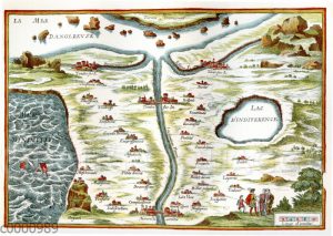 Carte de Tendre (Landkarte der Liebe) aus dem Roman 'Clélie'