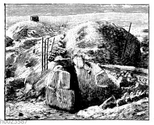 Schneenütte (Iglu) der Eskimo. Nach Amundsen