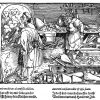 Alchemistisches Laboratorium. Faksimile des Holzschnittes von Hans Burgmair in den 'Bildern zu Schimpf und Ernst'