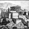 Restaurierte Ansicht der Akropolis