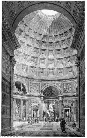 Innenraum des Pantheon der Agrippa zu Rom