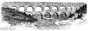 Aquädukt (Pont du Gard) bei Nimes