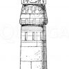 Papyrussäule mit Knospenkapitell. Medinet Habu (Ramses II.)