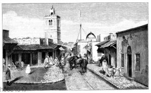 Straße in der Stadt Tunis