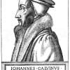 Johannes Calvin (1509-1564). Nach einem alten Genfer Kupferstich